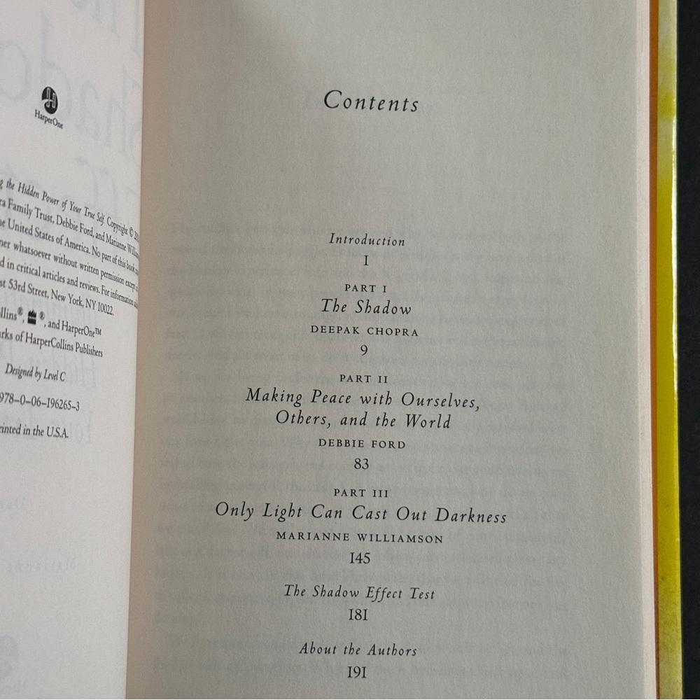 The Shadow Effect by Deepak Chopra & Debbie Ford | Self-Help | Hardcover Book - Picture 9 of 10